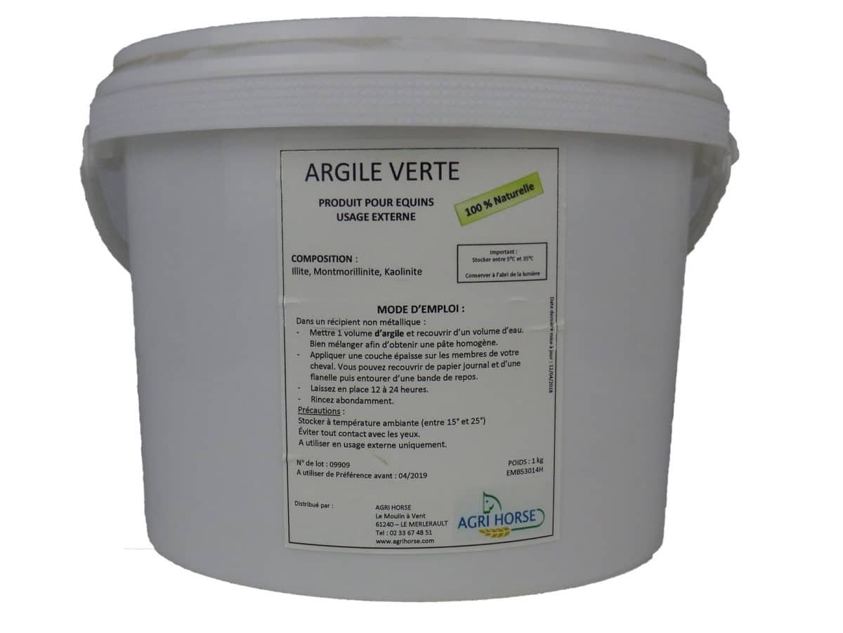 ARGILE VERTE AGRI HORSE POUR CHEVAL