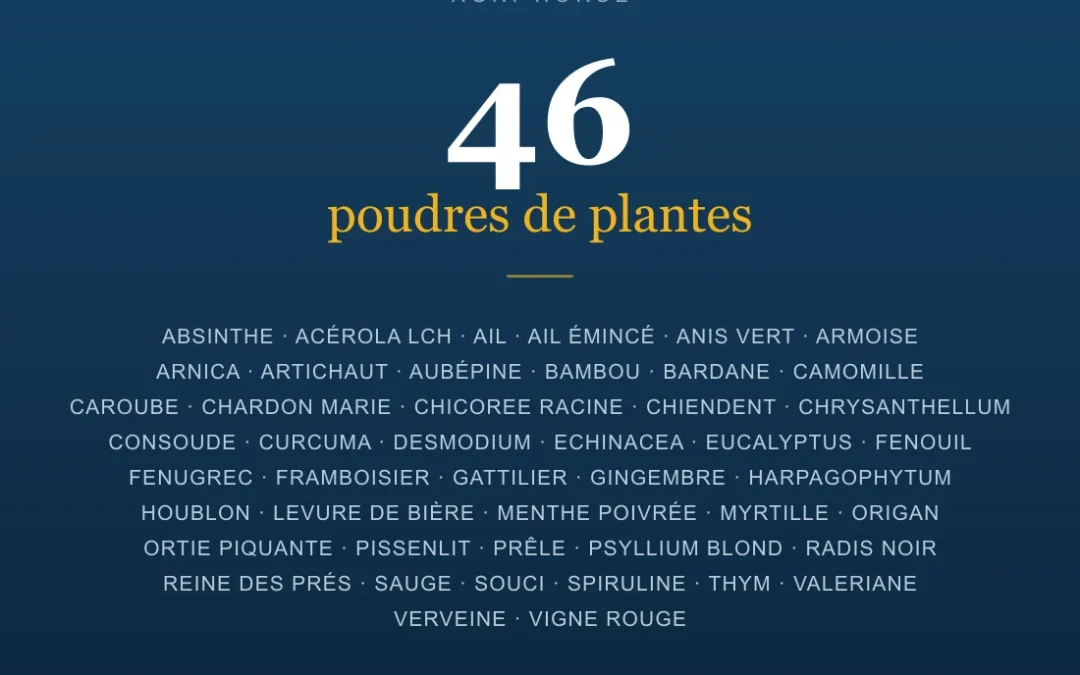 POUDRE DE PLANTES